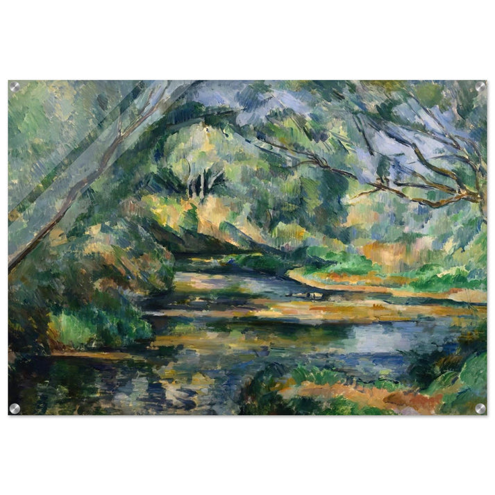 The Brook - Paul Cézanne Acrylic Print - 70x100 cm / 28x40″ inches