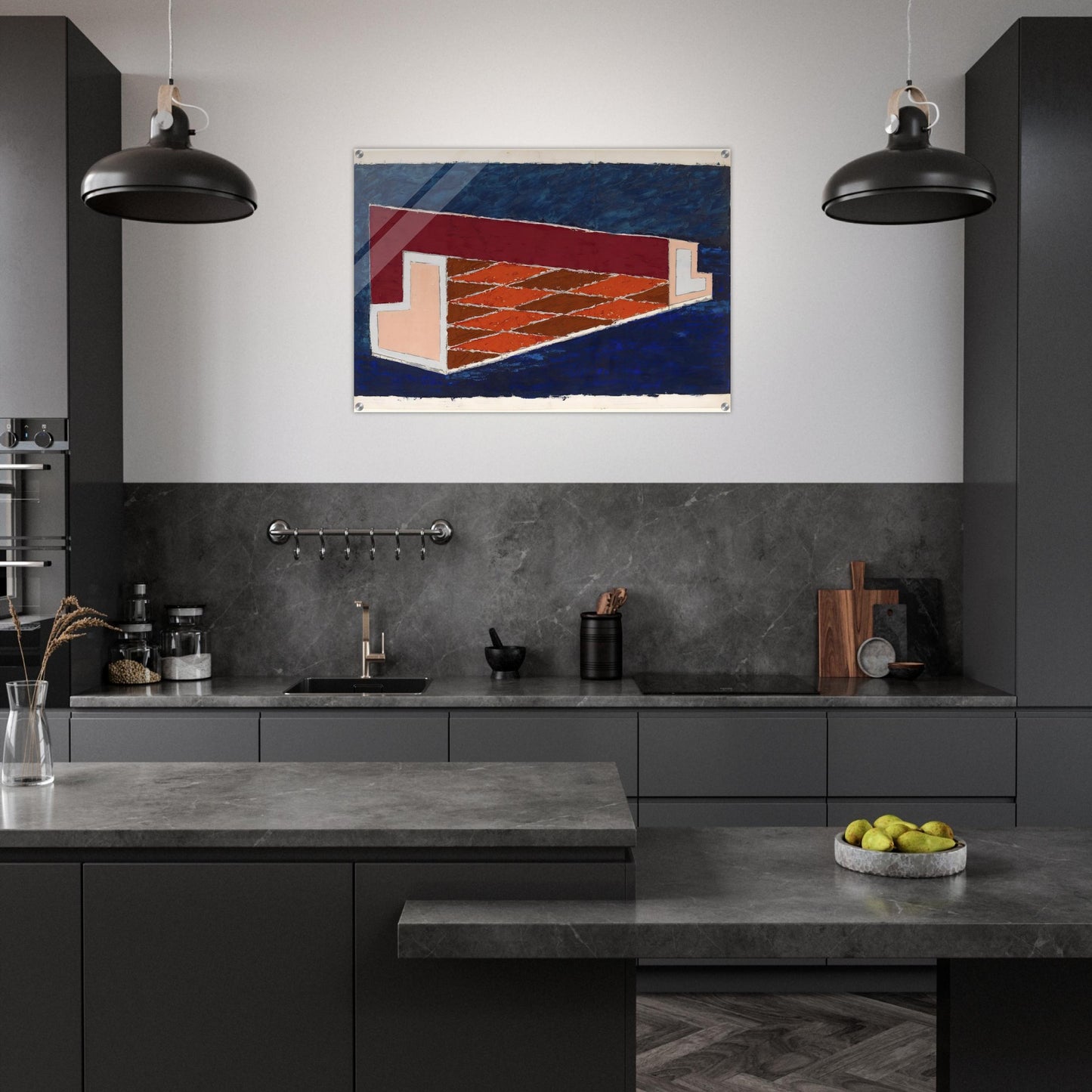 ABSTRACT 1940 - Josef Albers Acrylic Print - 70x100 cm / 28x40″ inches