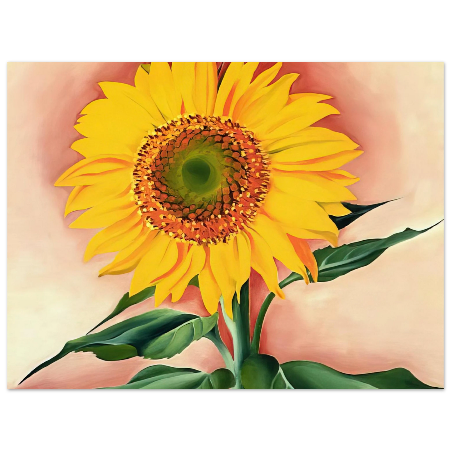 Georgia O'Keeffe - A Sunflower from Maggie Fine Art Poster - 13x18 cm / 5x7 inches