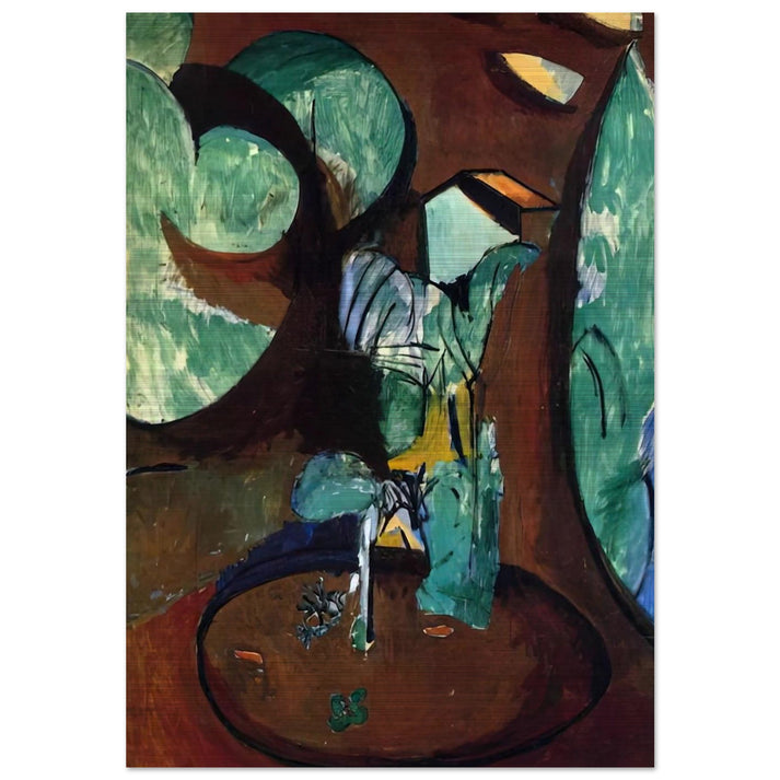 GARDEN AT ISSY - Henri Matisse Brushed Aluminum Print - 70x100 cm / 28x40 inches | Henri Matisse Aluminum Print | Henri Matisse Prints