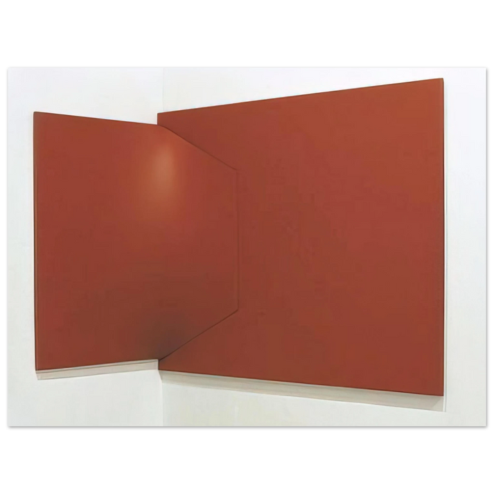 Enrico Castellani - Dittico rosso - 1966 75x100 cm / 30x40inches Fine Art Poster