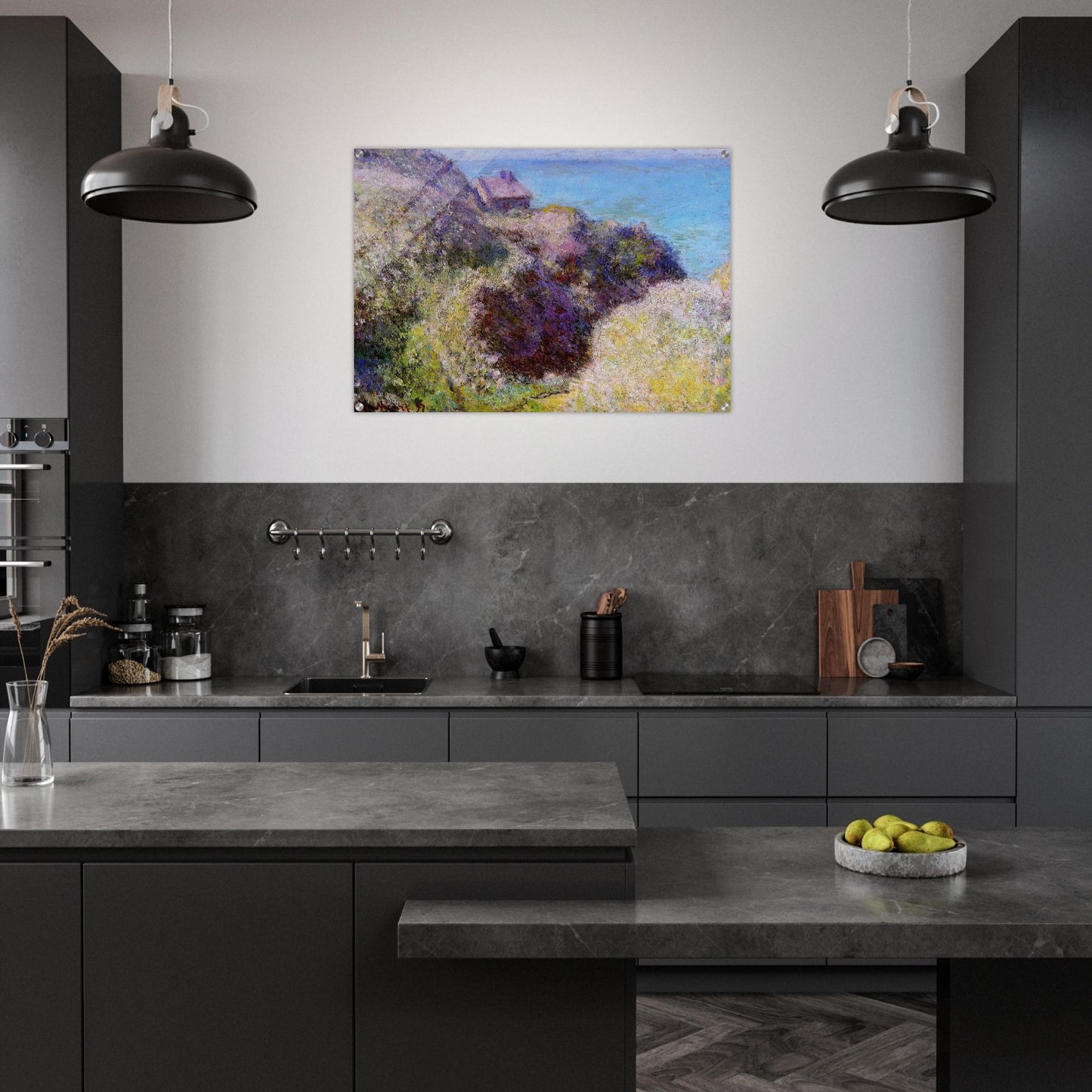 The Gorge at Varengeville, Late Afternoon - claude monet Acrylic Print - 70x100 cm / 28x40″ inches