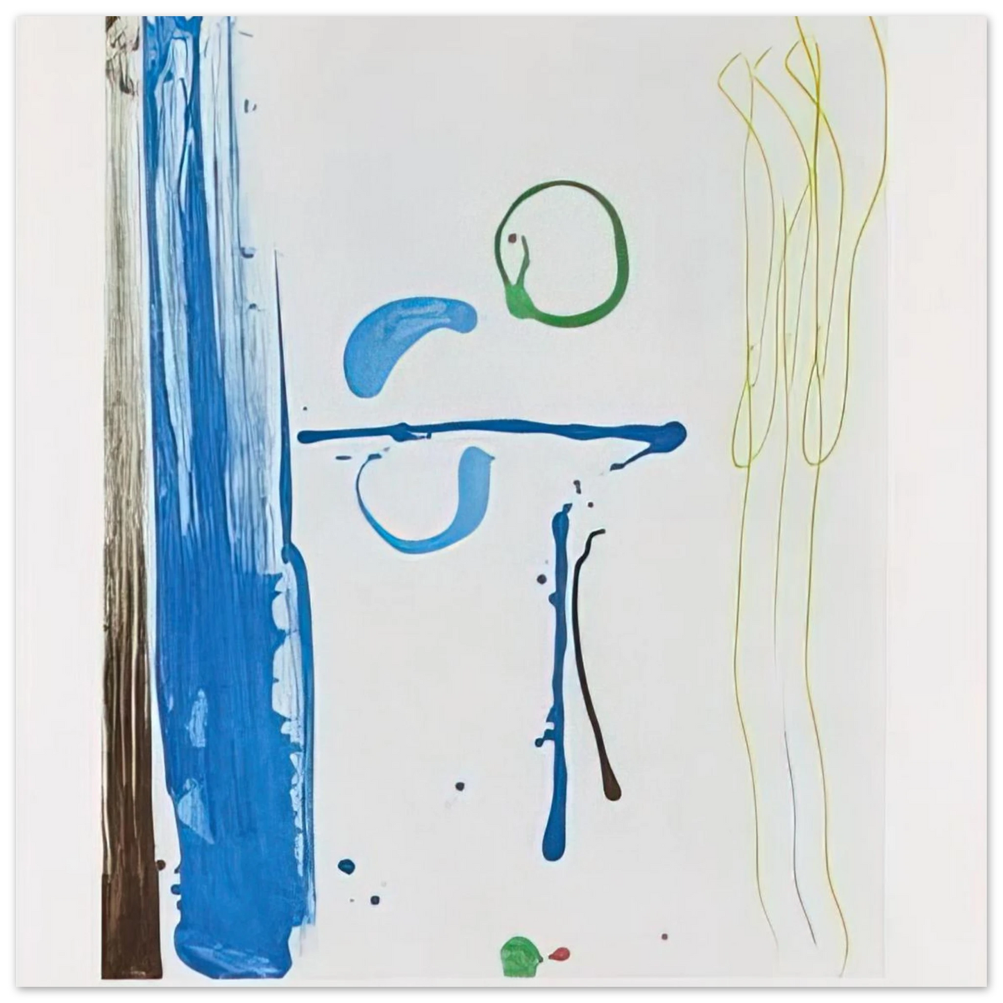 Helen Frankenthaler - Sunshine After Rain - 1987 Wall art - 50x50 cm / 20x20 inches - Fine Art Poster - -