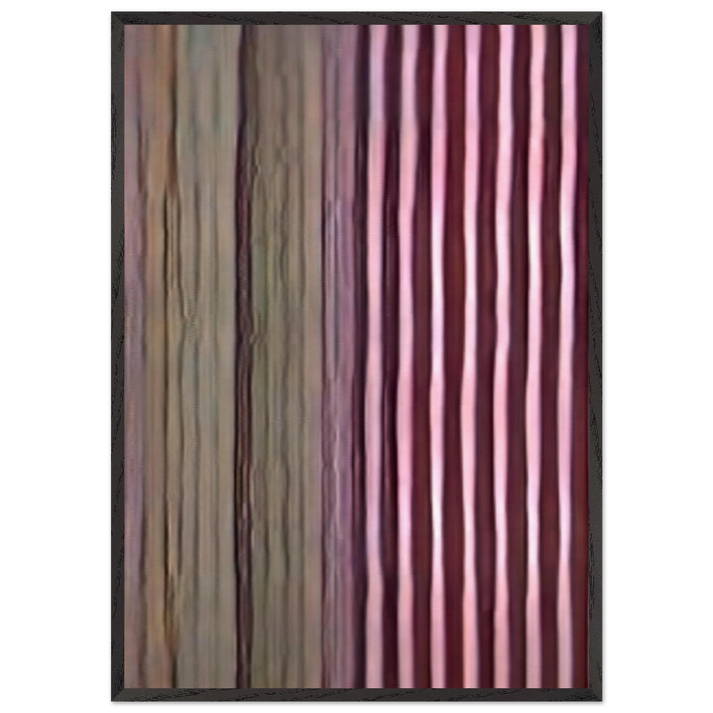 Firecracker - 1968 - Gene Davis 70x100 cm / 28x40 inches Framed Art Print – Black Wooden Frame