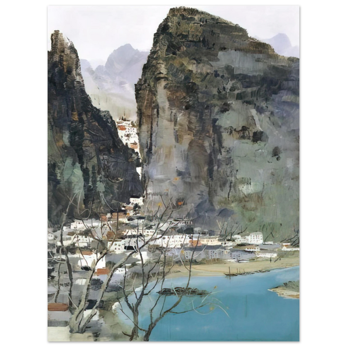 Wu Guanzhong - Scenery of Guilin - 1973 75x100 cm / 30x40inches Fine Art Poster