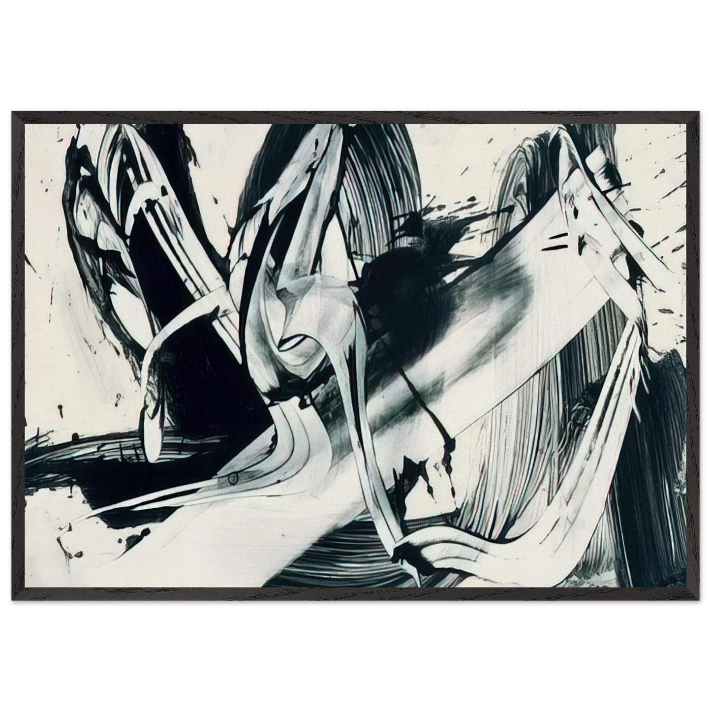 Smolbeck - Karl Otto Gotz 70x100 cm / 28x40 inches Framed Art Print – Black Wooden Frame