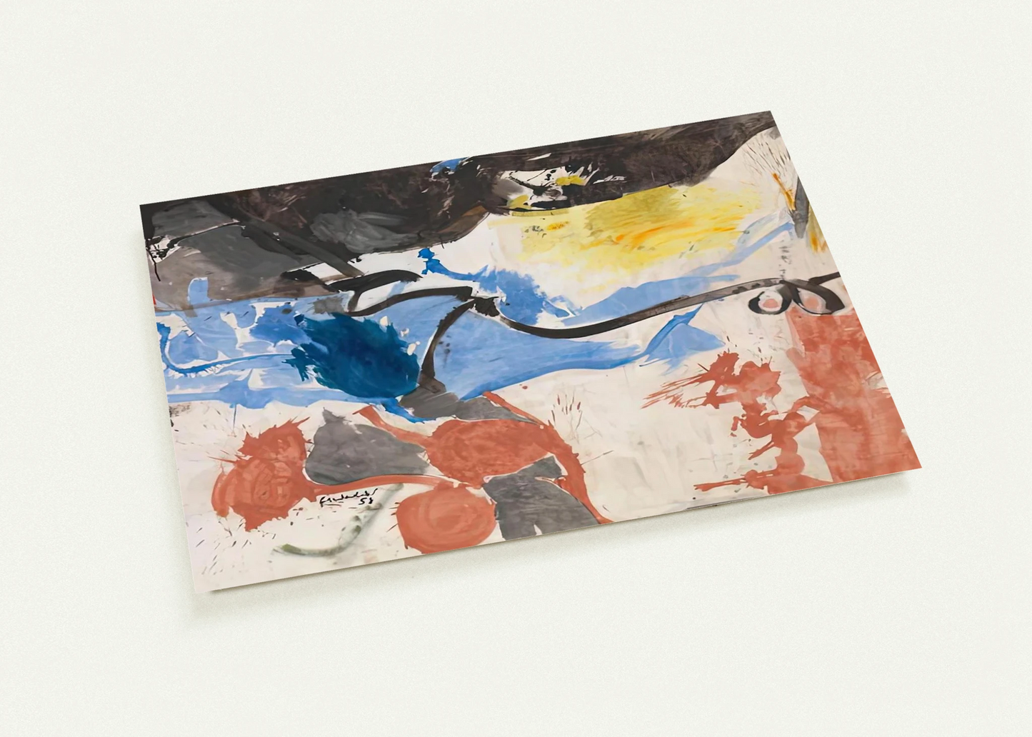 Hotel Cro-Magnon, 1958- By Helen Frankenthaler Pack of 10 Post Cards | Helen Frankenthaler Post Cards | A6 (10.5 x 14.8 cm) - 4.1 x 5.8 inches