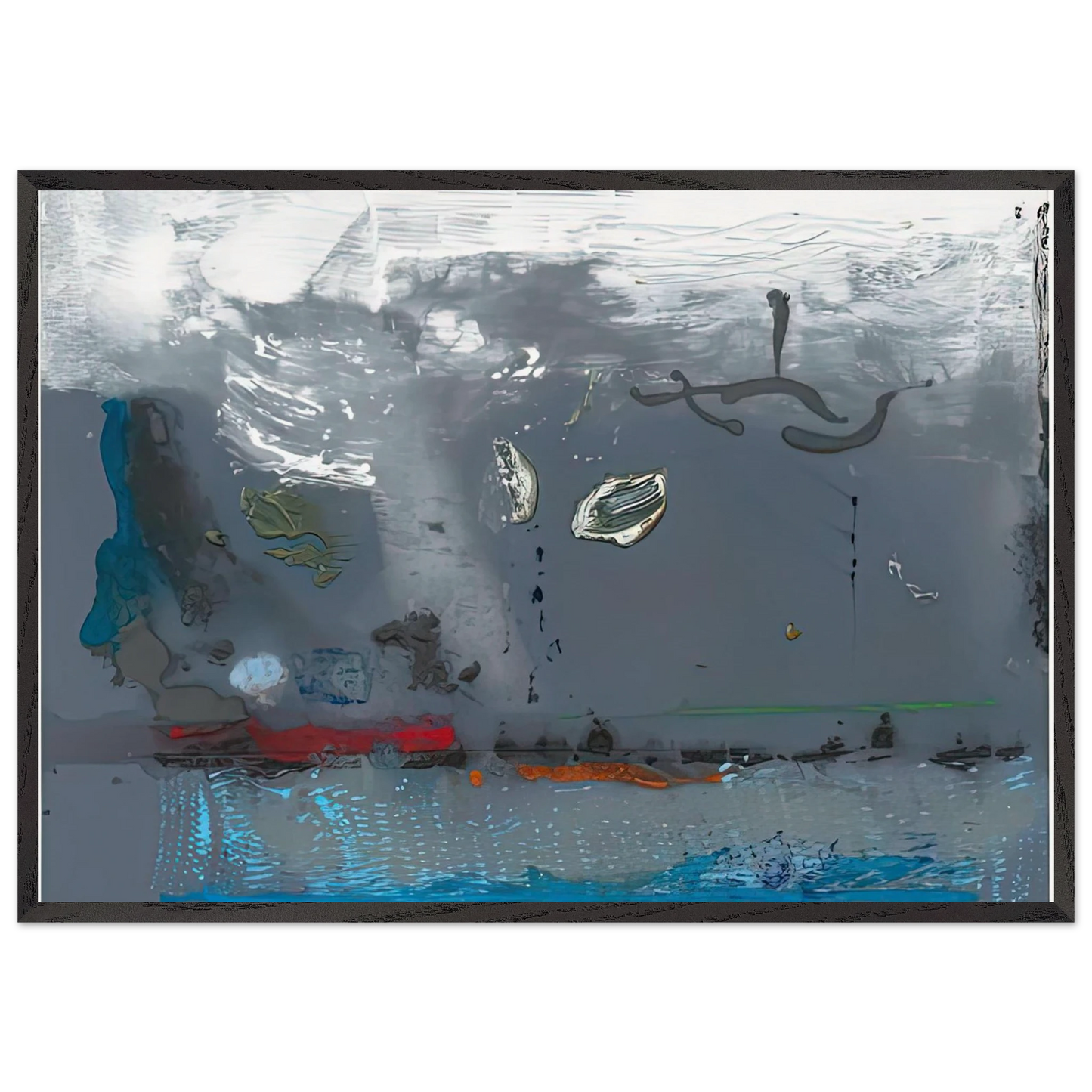 Vespers 1992- - Helen Frankenthaler Framed Art Print – Black Wooden Frame - Default Title - -Framed Art Print