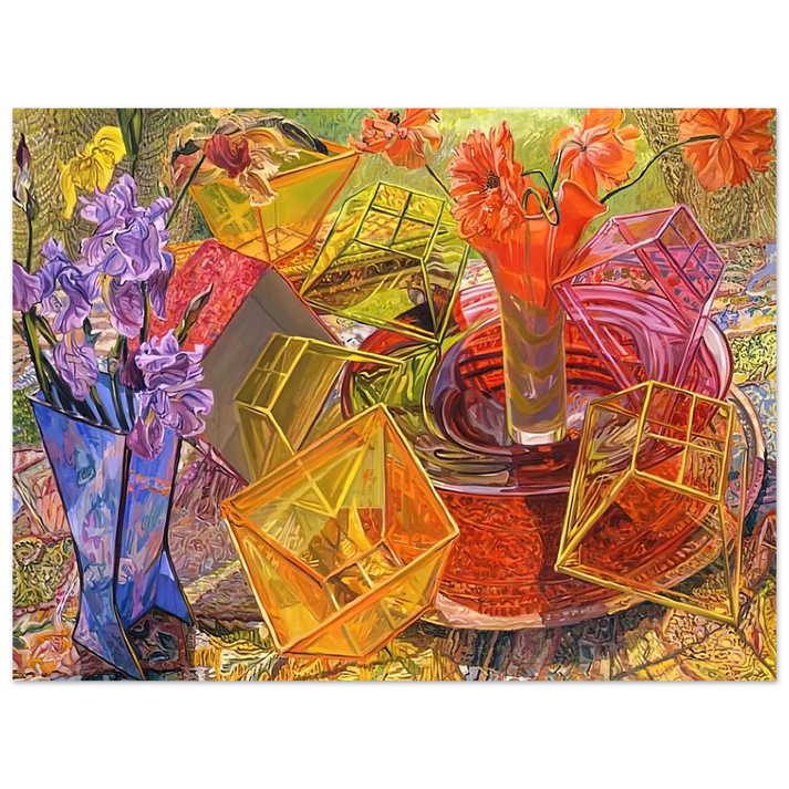 Janet Fish - PLASTIC BOXES 2007 75x100 cm / 30x40inches Fine Art Poster