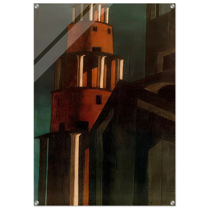 THE TOWER - Giorgio de Chirico Acrylic Print - 70x100 cm / 28x40″ inches | Giorgio de Chirico Wall Art | Giorgio de Chirico Prints