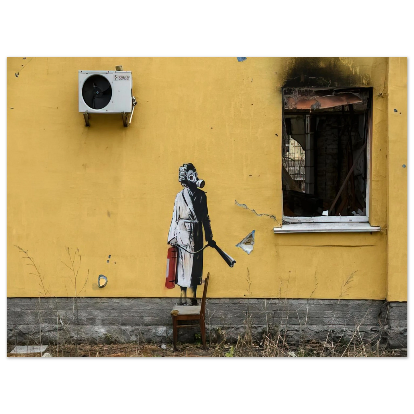 Banksy - HOSTOMEL PROSKURIVSKA 2 2022 Fine Art Poster - 13x18 cm / 5x7 inches