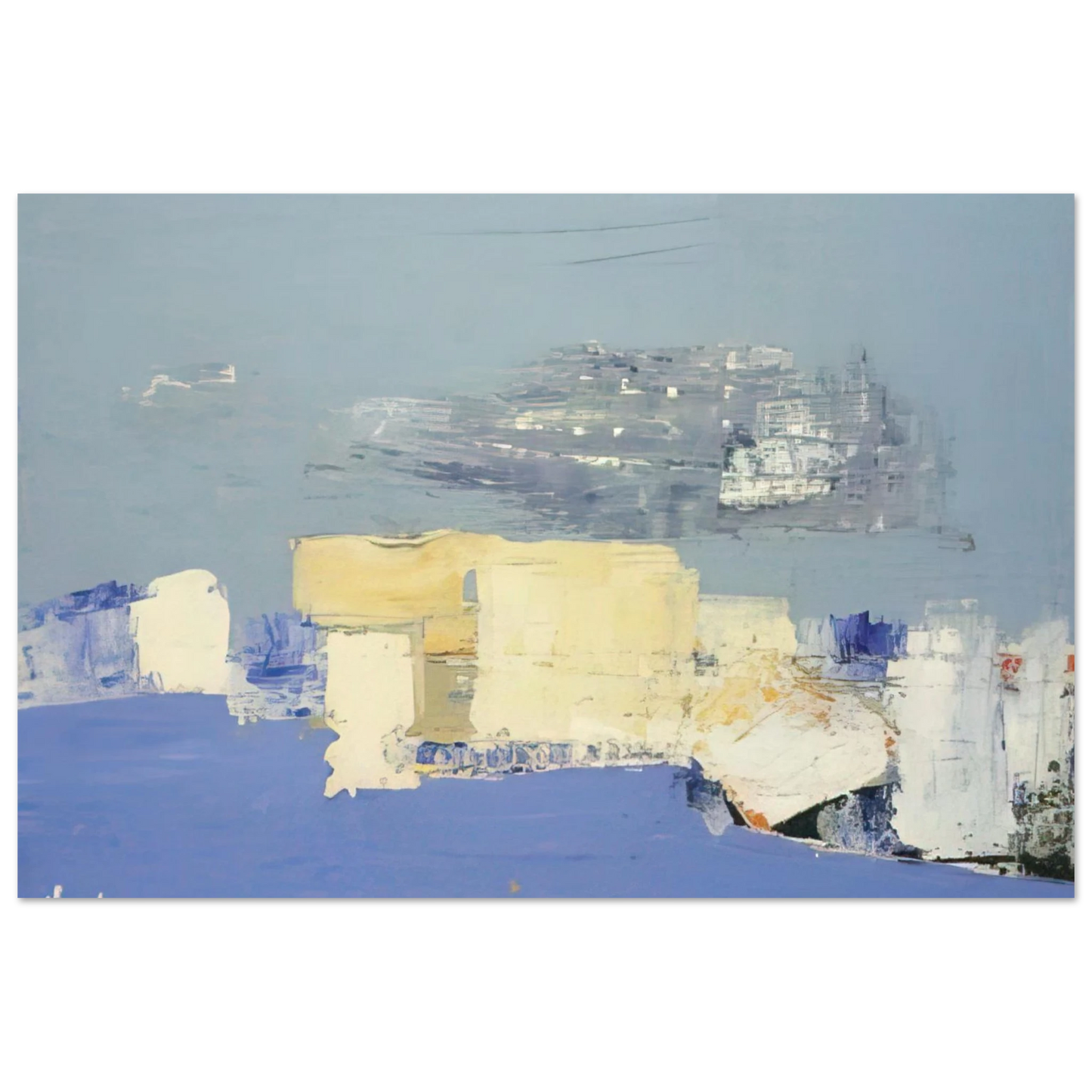 Nicolas de Stael - Paysage méditerranéen - Art Informel Fine Art Poster - 75x100 cm / 30x40 inches