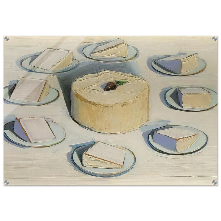 Around the Cake - 1962 - Wayne Thiebaud Acrylic Print - 70x100 cm / 28x40″ inches
