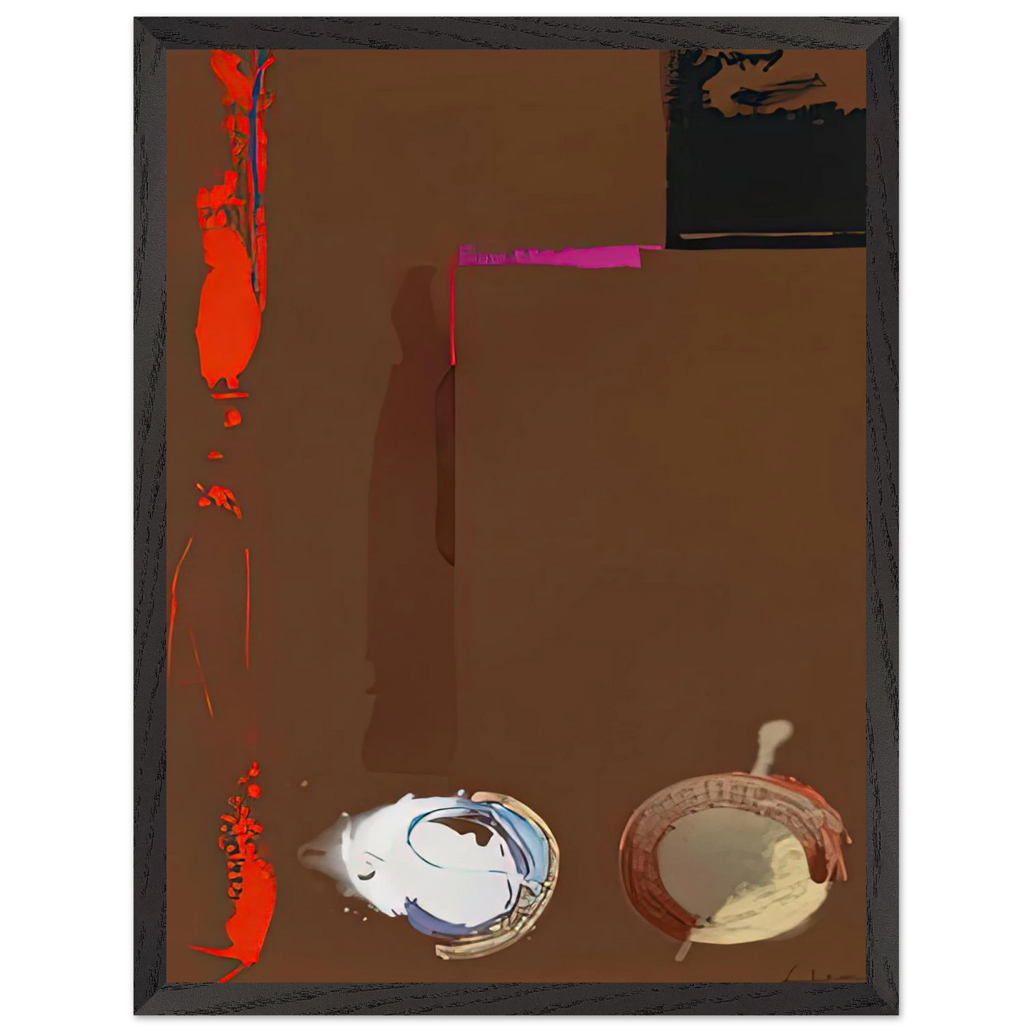 Helen Frankenthaler - Syzygy, 1987- Wall Art - 30x40 cm / 12x16 inches - Premium Wooden Framed Poster With Fine Art Paper - Black frame