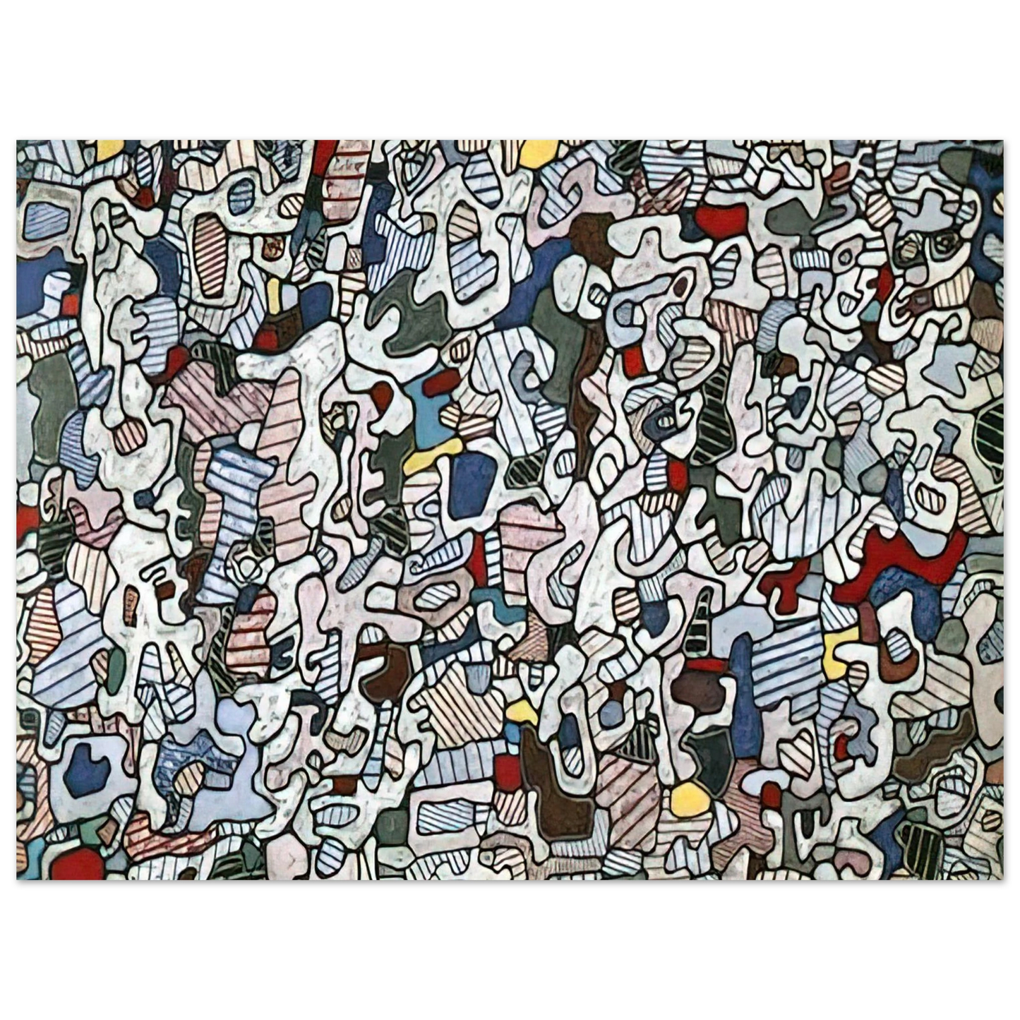 Jean Dubuffet - L HOURLOUPE 1966 Fine Art Poster - Default Title