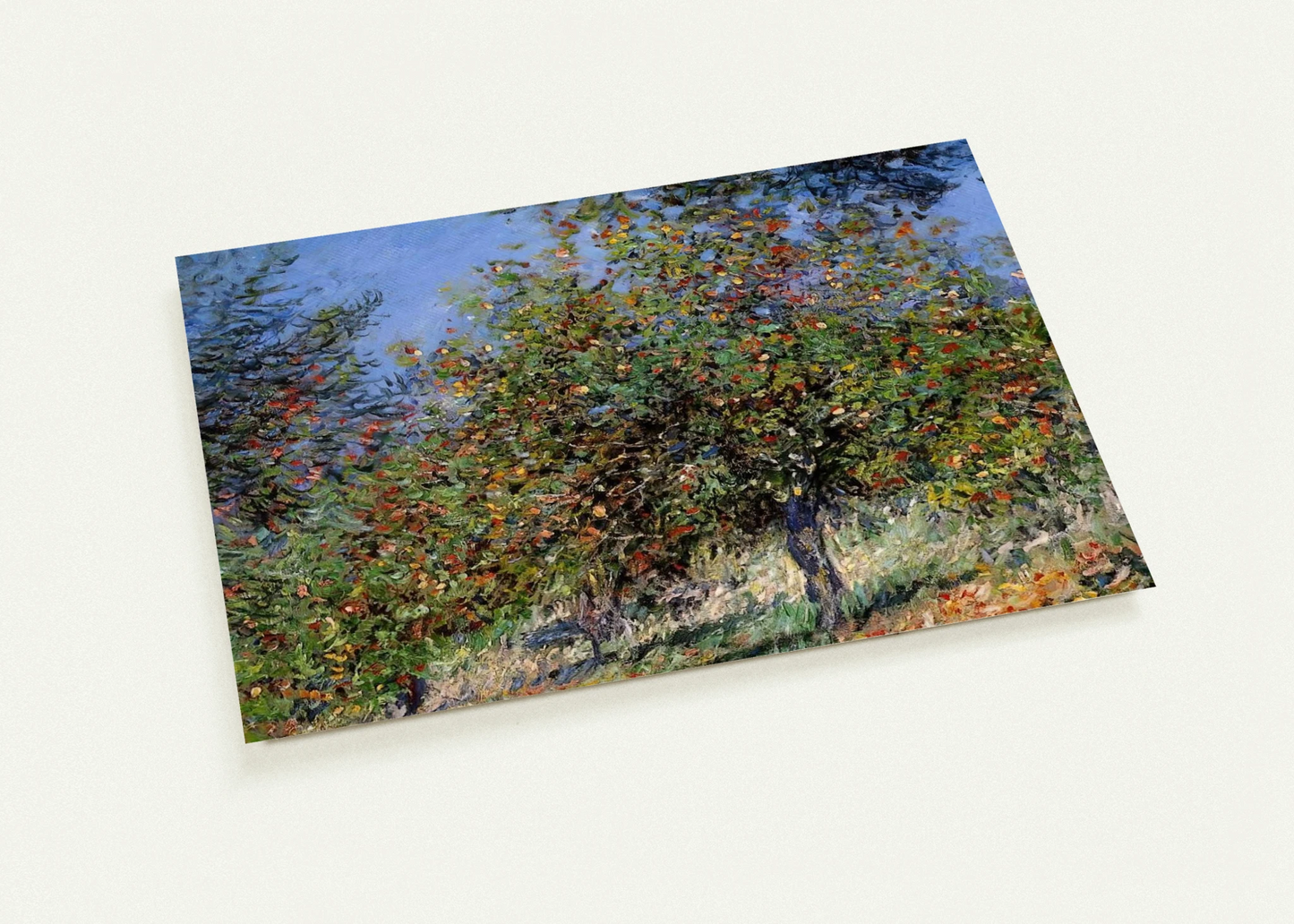 Apple Trees on the Chantemesle Hill By claude monet Pack of 10 Post Cards | claude monet Post Cards | A6 (10.5 x 14.8 cm) - 4.1 x 5.8 inches
