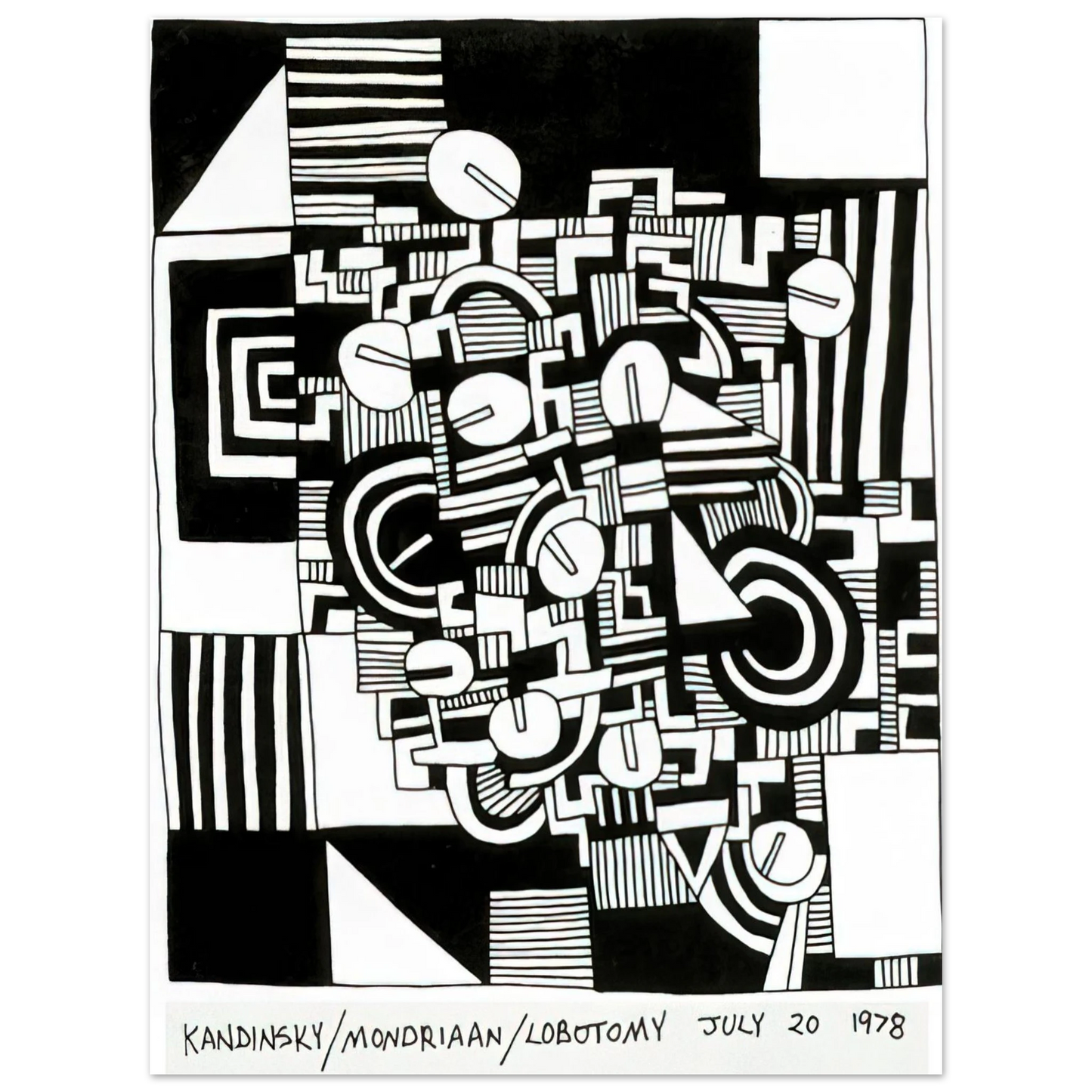 Keith Haring - UNTITLED 1978 Fine Art Poster - Default Title