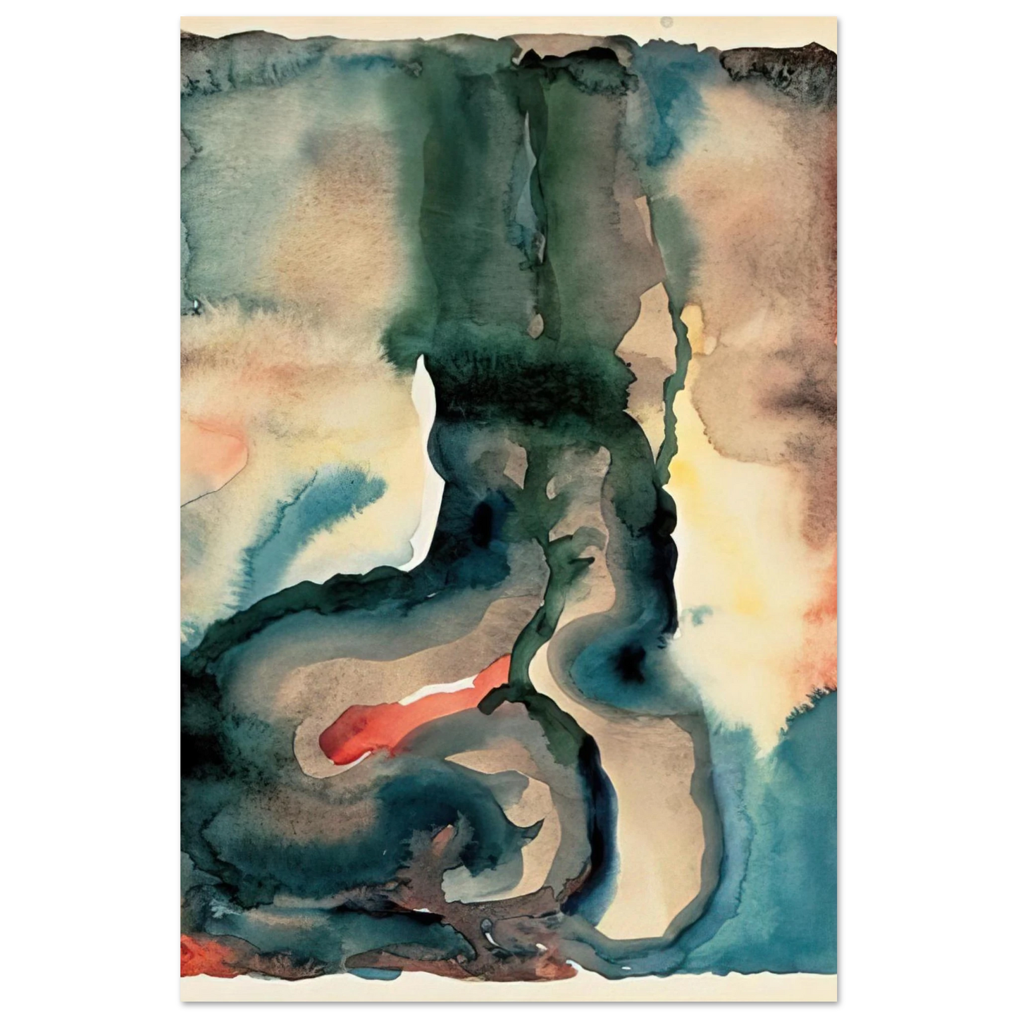 Georgia O'Keeffe - Portrait No. III Fine Art Poster - 40x60 cm / 16x24 inches