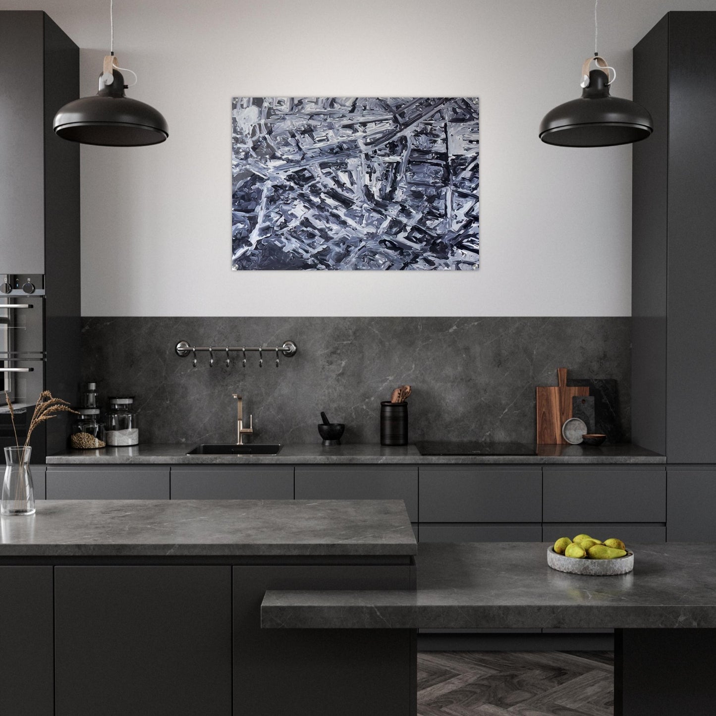 TOWNSCAPE PL 1970 0 - Gerhard Richter Acrylic Print - 70x100 cm / 28x40″ inches