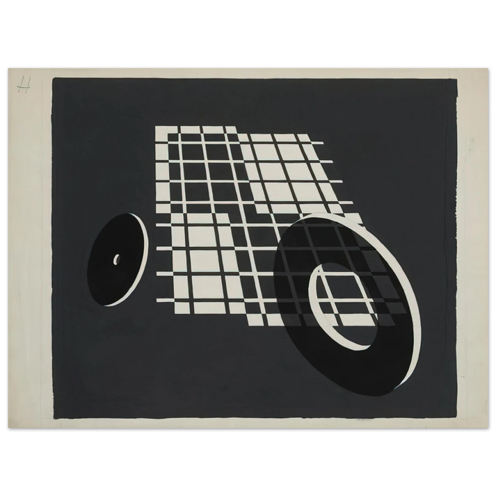 Josef Albers - ROLLING AFTER 1928 75x100 cm / 30x40inches Fine Art Poster