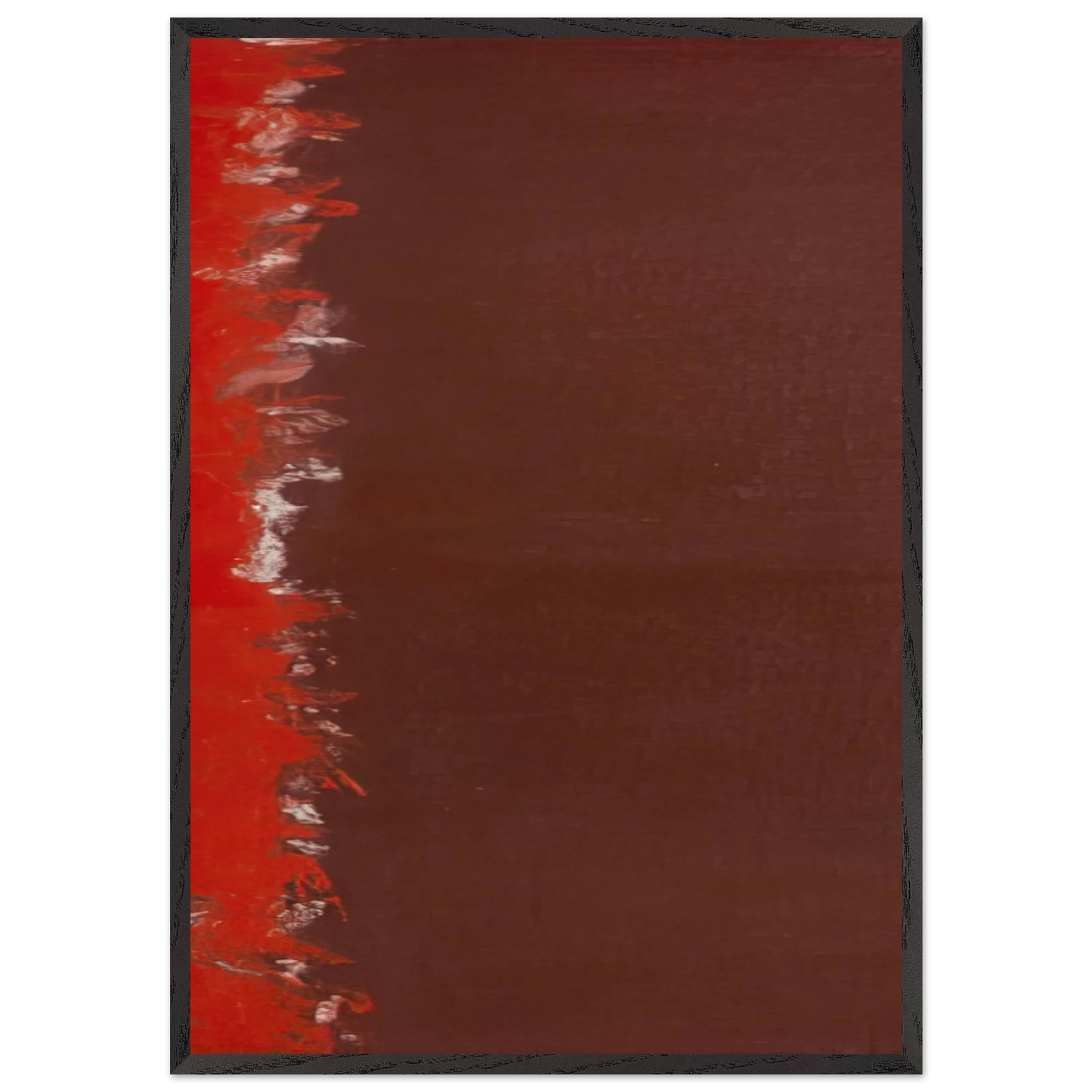 Untitled 3 N1 - Barnett Newman Framed Art Print – Black Wooden Frame - Default Title - -Framed Art Print