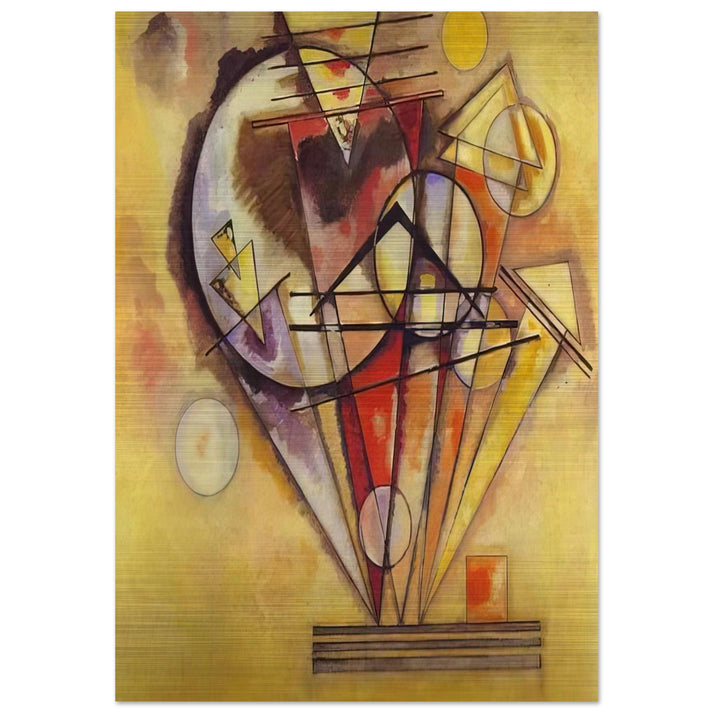 ON THE POINTS 1928 - Wassily Kandinsky Brushed Aluminum Print - 70x100 cm / 28x40 inches | Wassily Kandinsky Aluminum Print | Wassily Kandinsky Prints