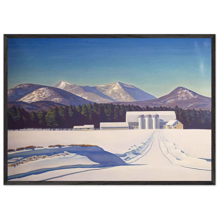 Road to Asgaard Adirondack - Rockwell Kent 70x100 cm / 28x40 inches Framed Art Print – Black Wooden Frame