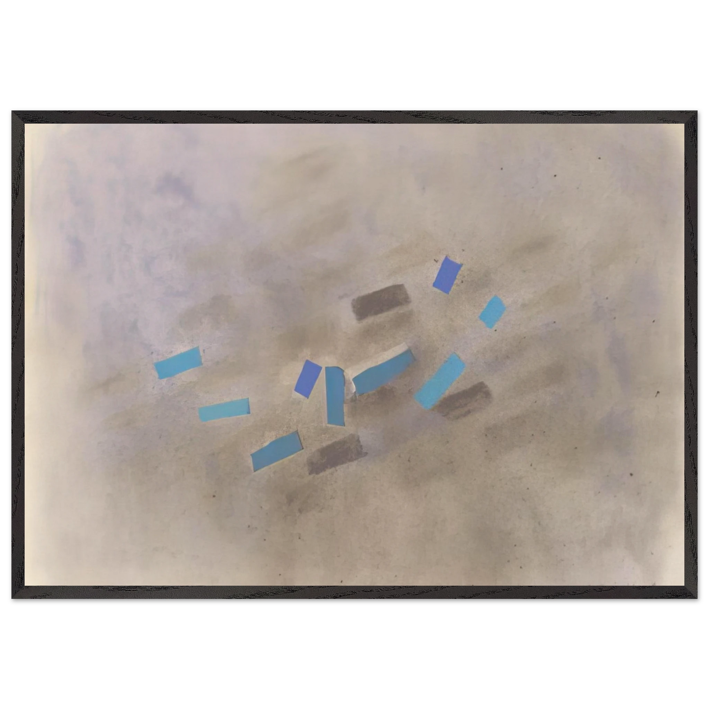 NUMERO 10 1983 - Esteban Vicente 70x100 cm / 28x40 inches Framed Art Print – Black Wooden Frame