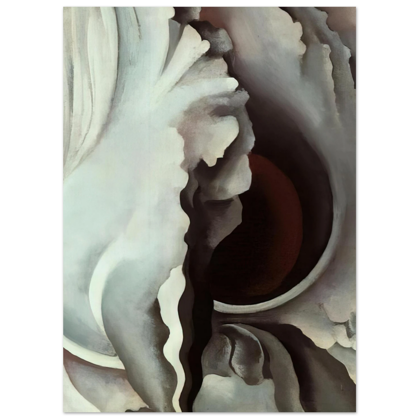 Georgia O'Keeffe - Black Iris Fine Art Poster - 40x60 cm / 16x24 inches