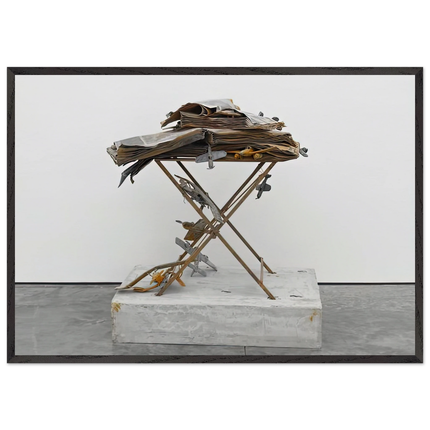 DAT ROSA MIEL APIBUS 2009 - Anselm Kiefer Framed Art Print – Black Wooden Frame - Default Title - -Framed Art Print