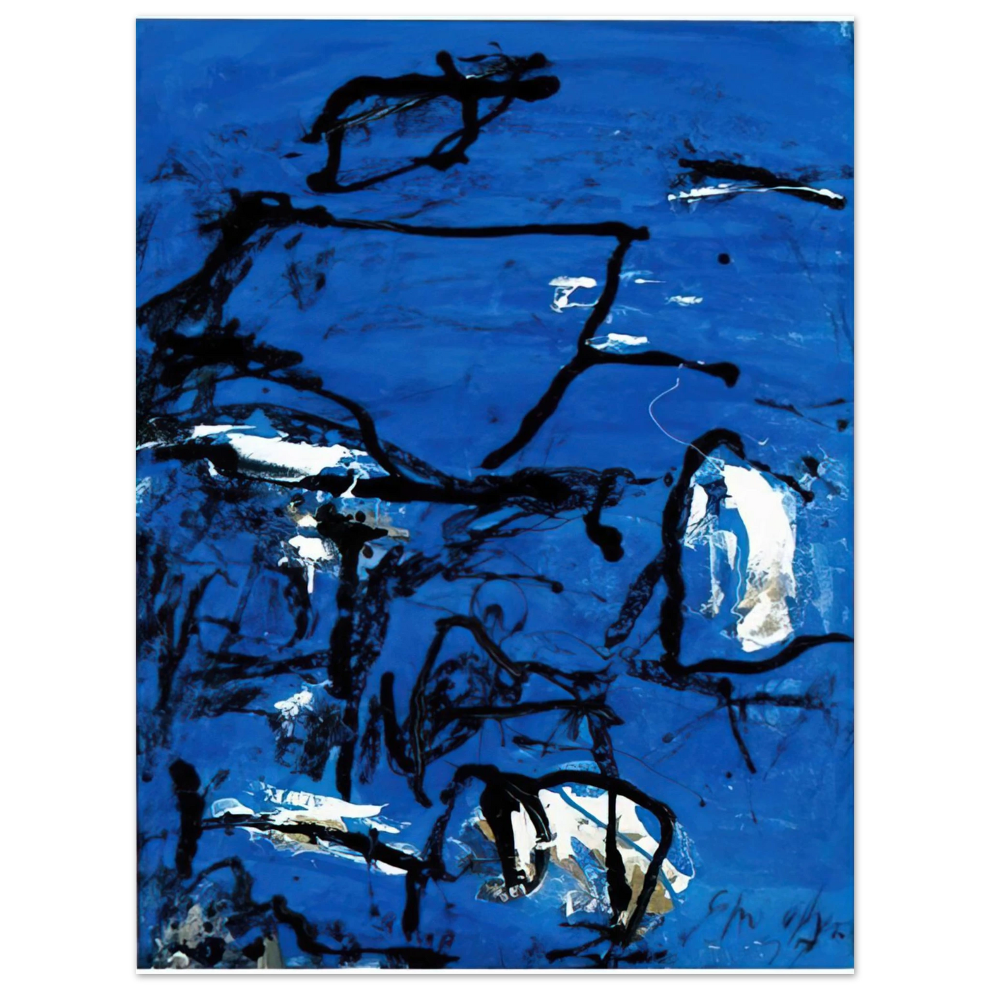 Emil Schumacher - Cuma - Tachisme Fine Art Poster - Default Title