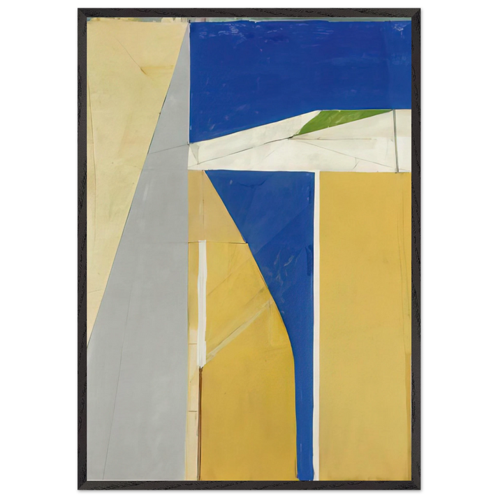 Ocean Park 32 - Richard Diebenkorn 70x100 cm / 28x40 inches Framed Art Print – Black Wooden Frame