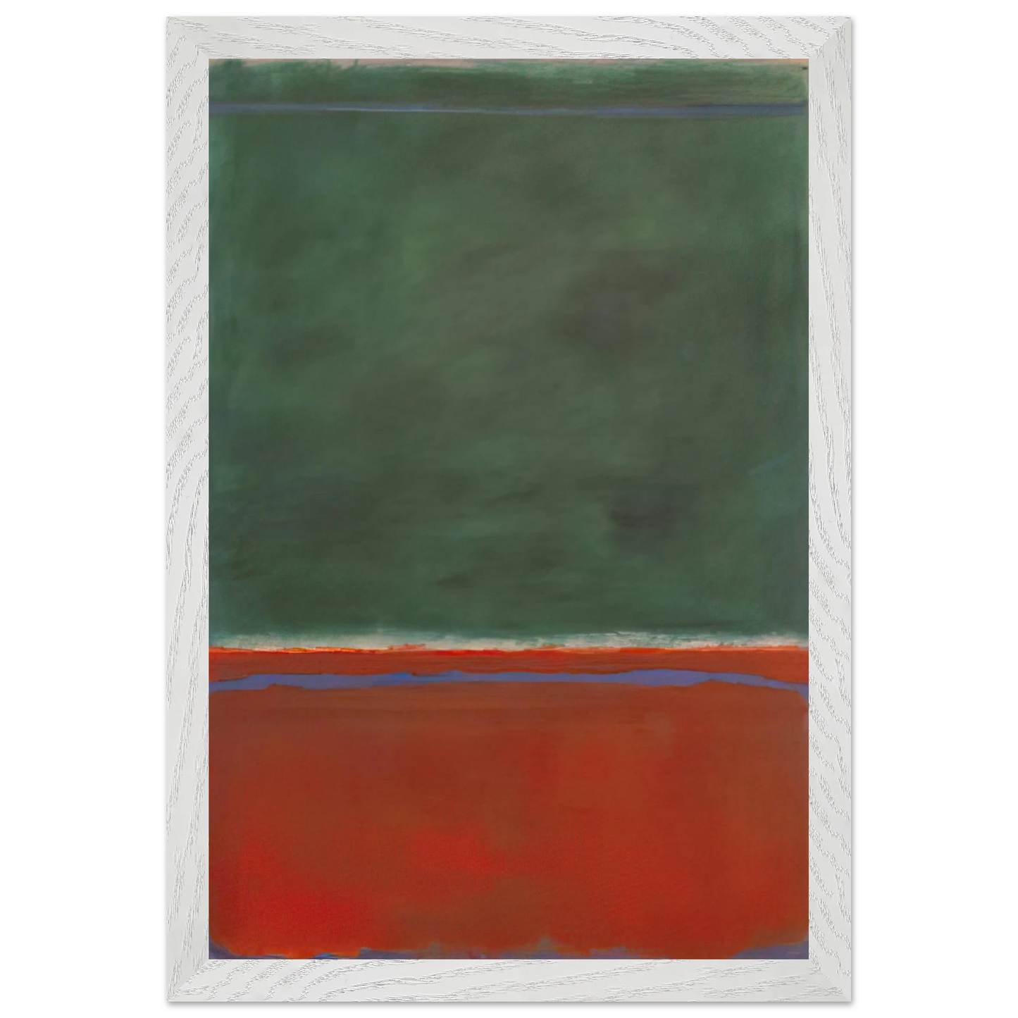 Mark Rothko - Green and Maroon - 1953 Wall Art - 60x80 cm / 24x32 inches - Premium Wooden Framed Poster With Fine Art Paper-canvas - Wood frame