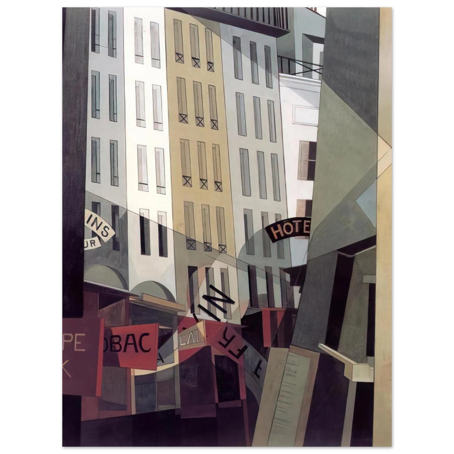 Charles Demuth - Rue du Singe Qui Pêche - 1921 Fine Art Poster - Default Title