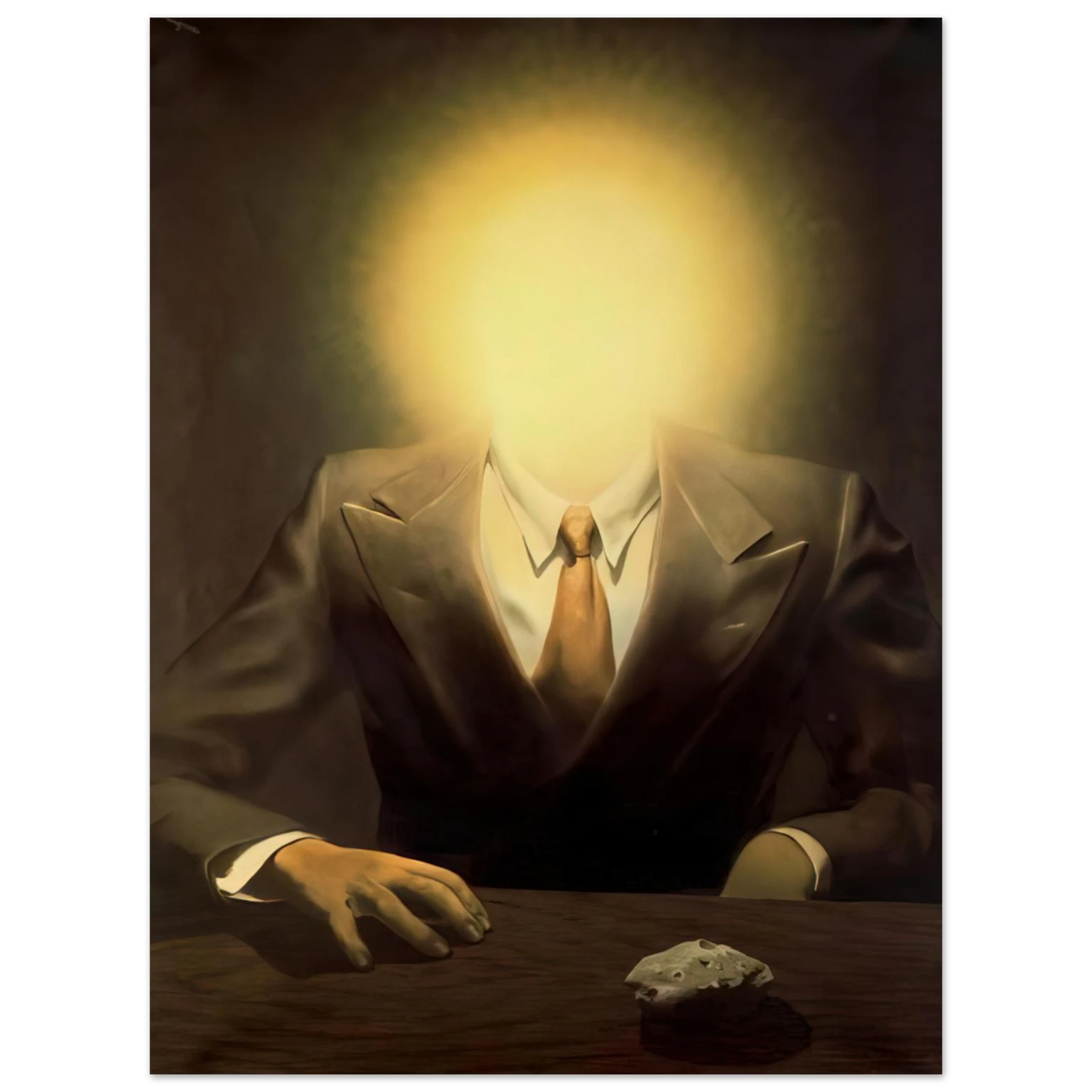 Rene Magritte - THE PLEASURE PRINCIPLE PORTRAIT OF EDWARD JAMES 1937 Fine Art Poster - Default Title