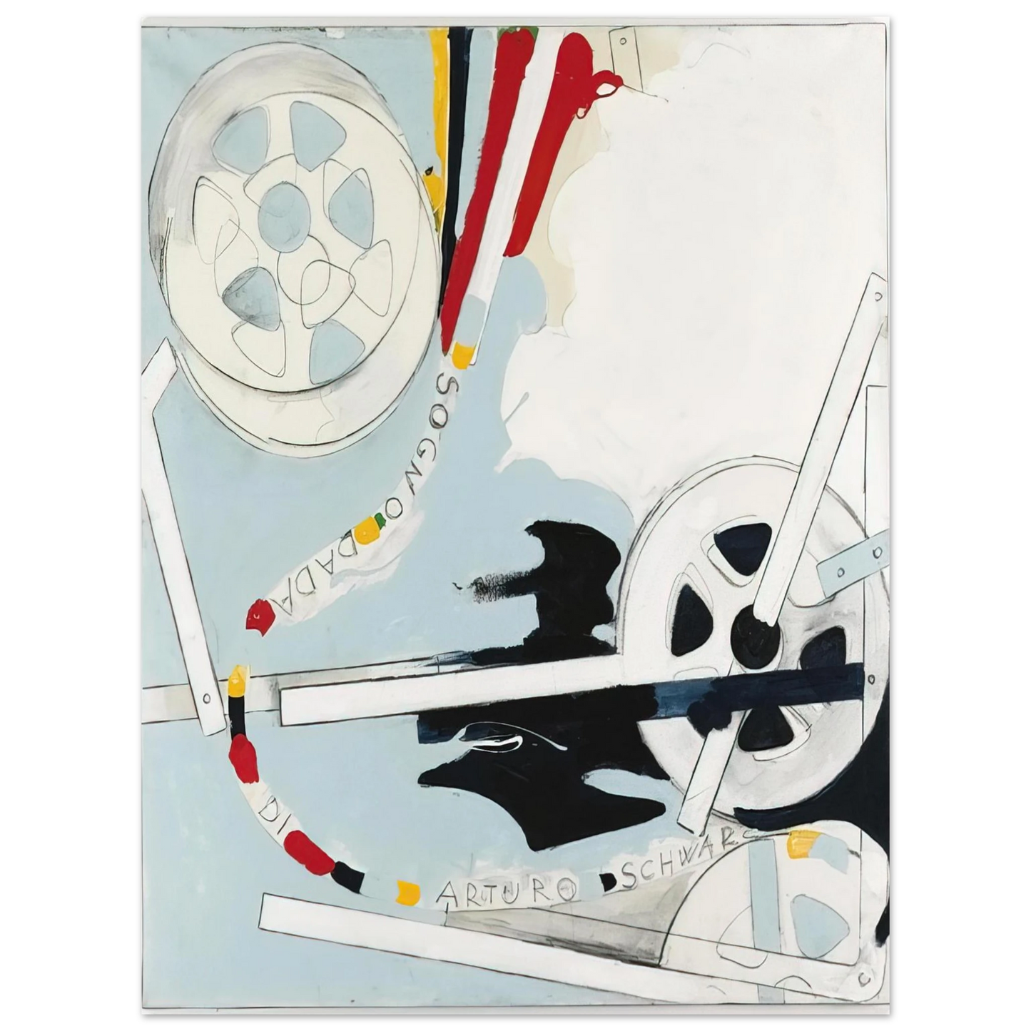 Mario Schifano - Il Sogno Dada di Arturo Schwarz - 1965 Fine Art Poster - Default Title