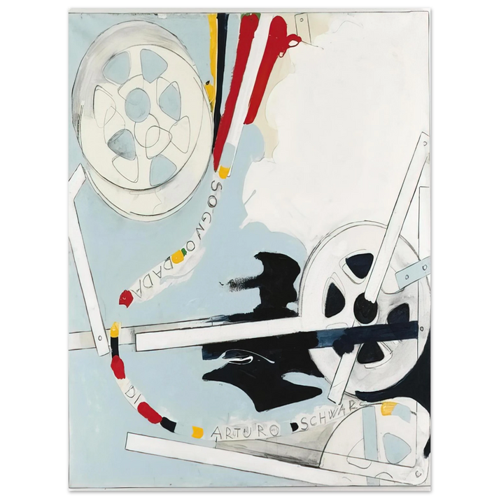 Mario Schifano - Il Sogno Dada di Arturo Schwarz - 1965 75x100 cm / 30x40inches Fine Art Poster