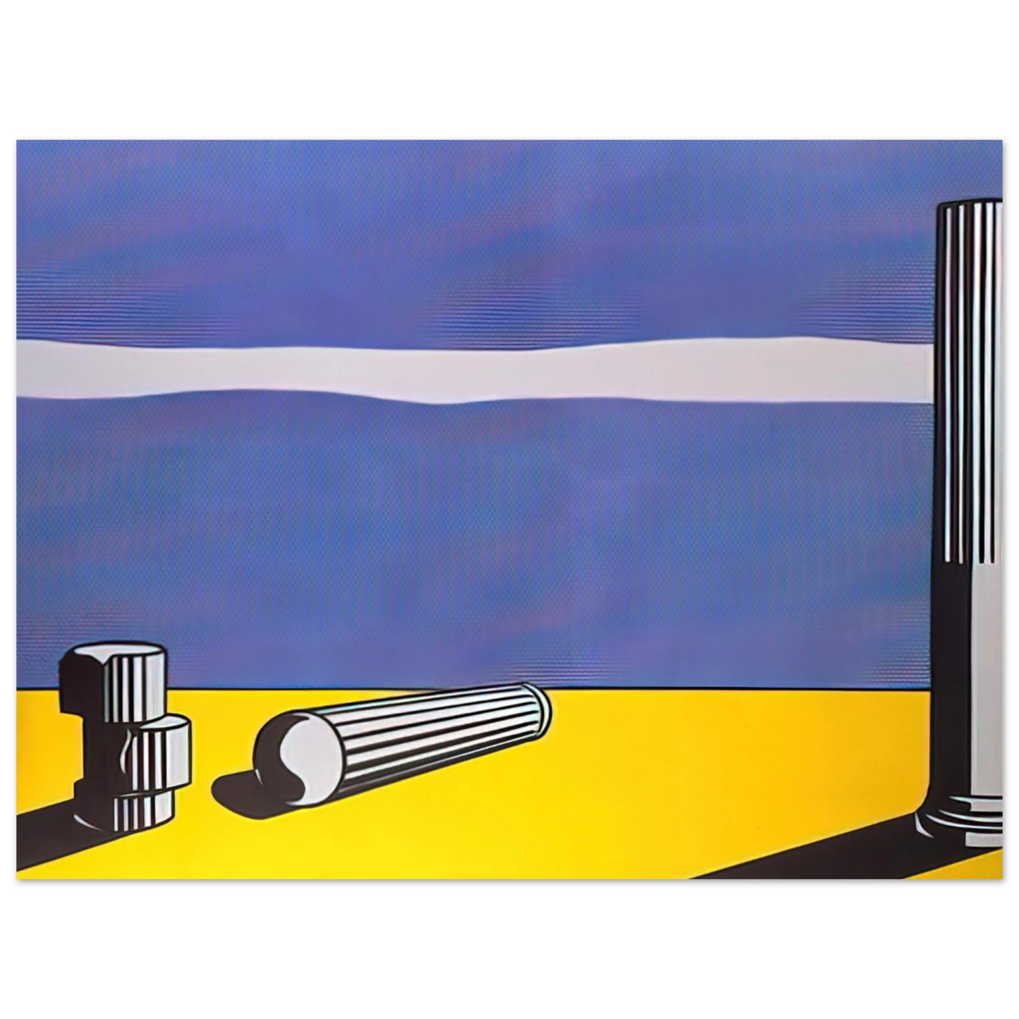 Roy Lichtenstein - RUINS 1965 Fine Art Poster - Default Title