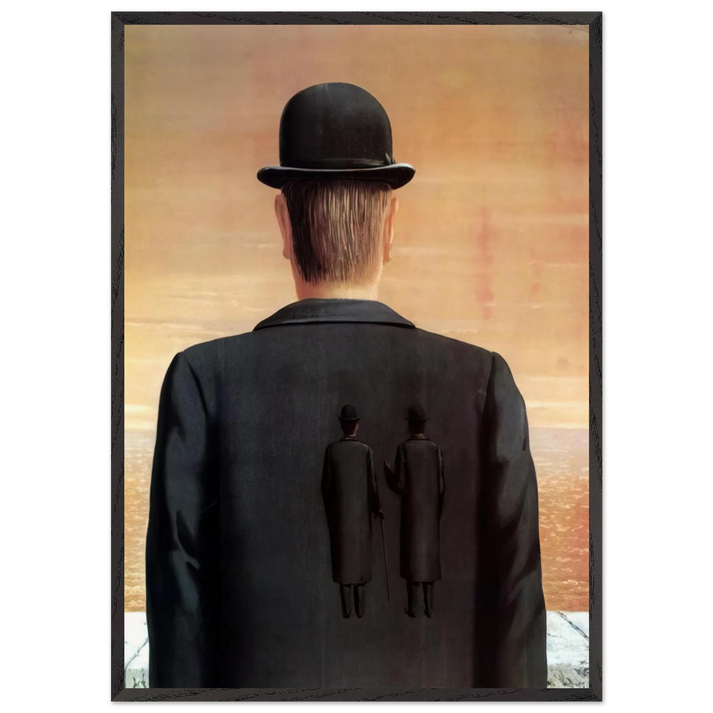 THE SPIRIT OF ADVENTURE 1962 - Rene Magritte 70x100 cm / 28x40 inches Framed Art Print – Black Wooden Frame