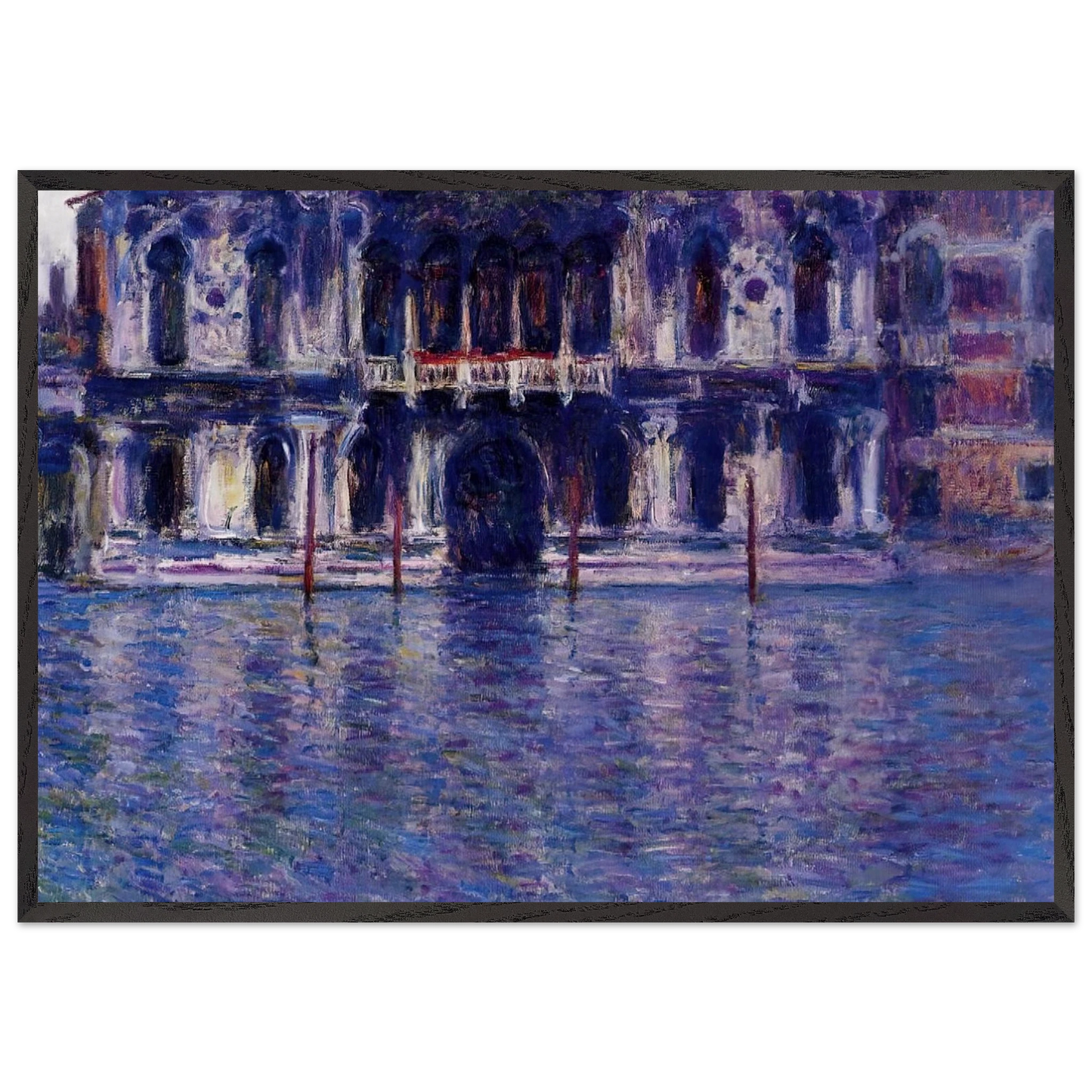 Palazzo Contarini - claude monet Framed Art Print – Black Wooden Frame - Default Title - -Framed Art Print
