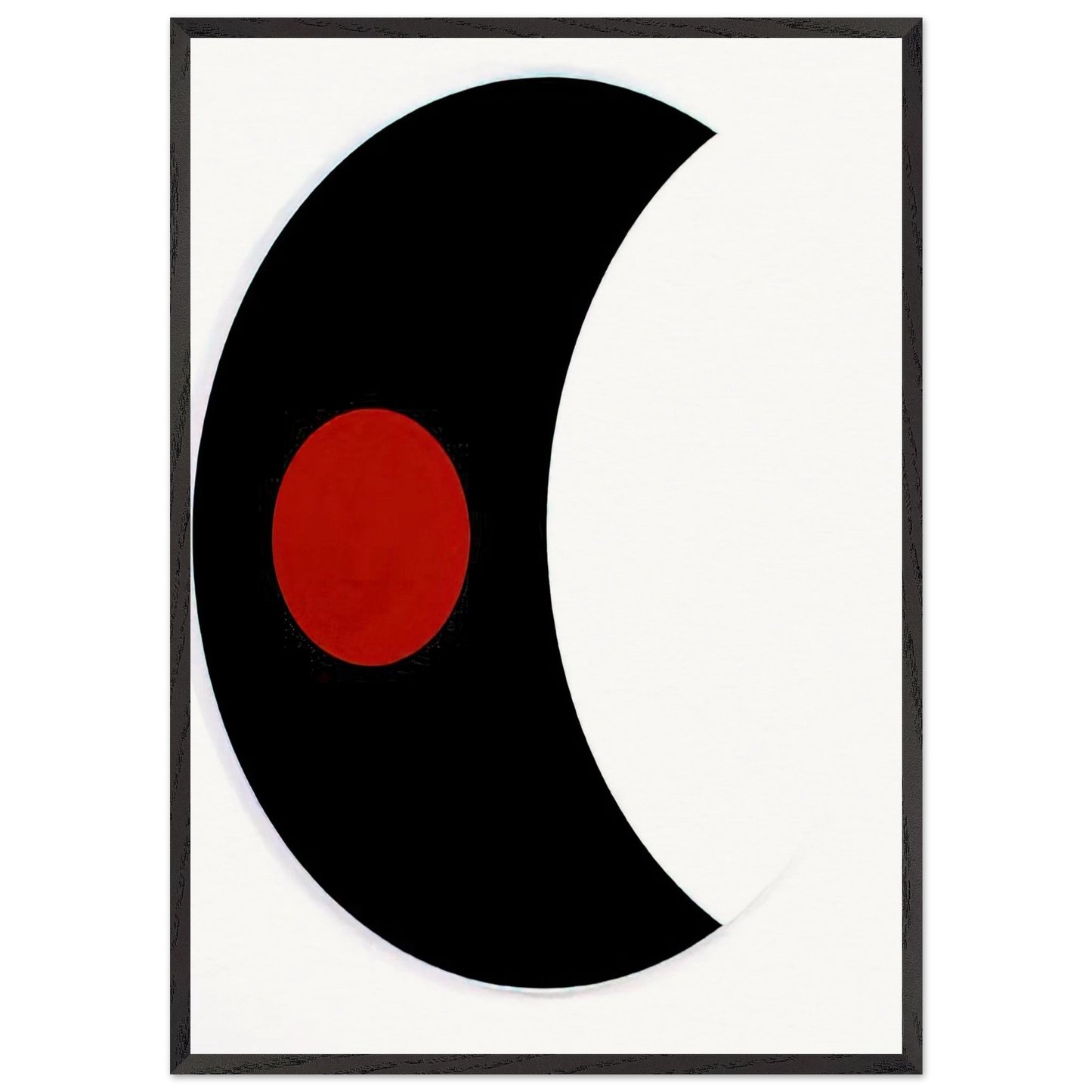 Omicron V - 1961 - Alexander Liberman Framed Art Print – Black Wooden Frame - Default Title - -Framed Art Print