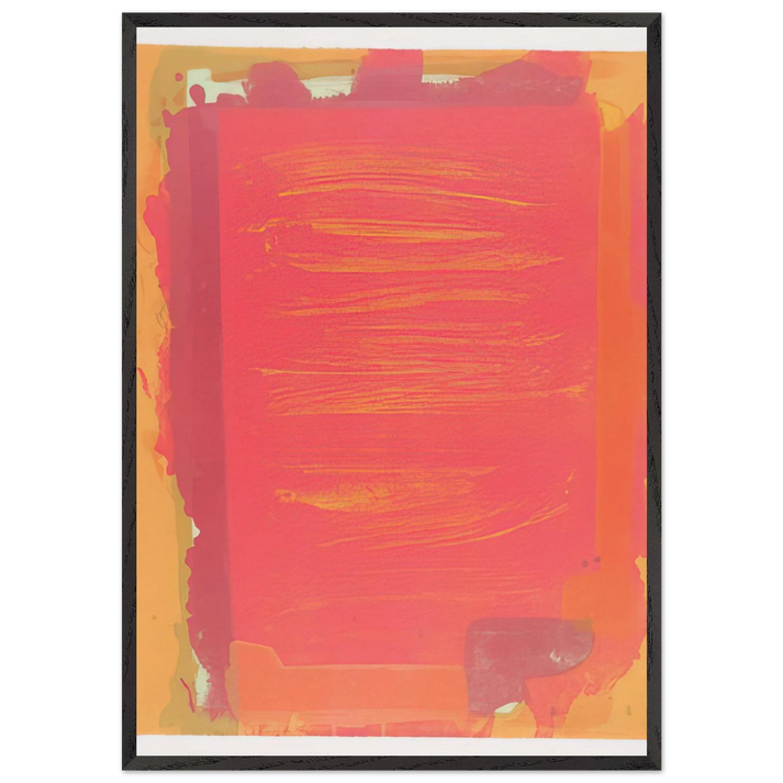 Untitled II - 1974 - John Hoyland 70x100 cm / 28x40 inches Framed Art Print – Black Wooden Frame