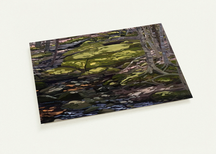 Light in Brook - Contemporary Realism By Neil Welliver Pack of 10 Post Cards | Neil Welliver Post Cards | A6 (10.5 x 14.8 cm) - 4.1 x 5.8 inches