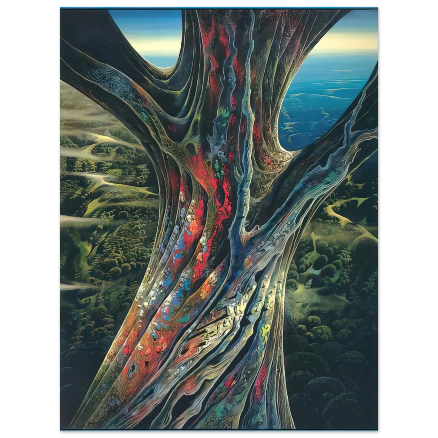 Eyvind Earle - The Great Jewel Tree Fine Art Poster - Default Title