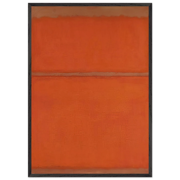 Untitled - 1961 N1 - Mark Rothko 70x100 cm / 28x40 inches Framed Art Print – Black Wooden Frame