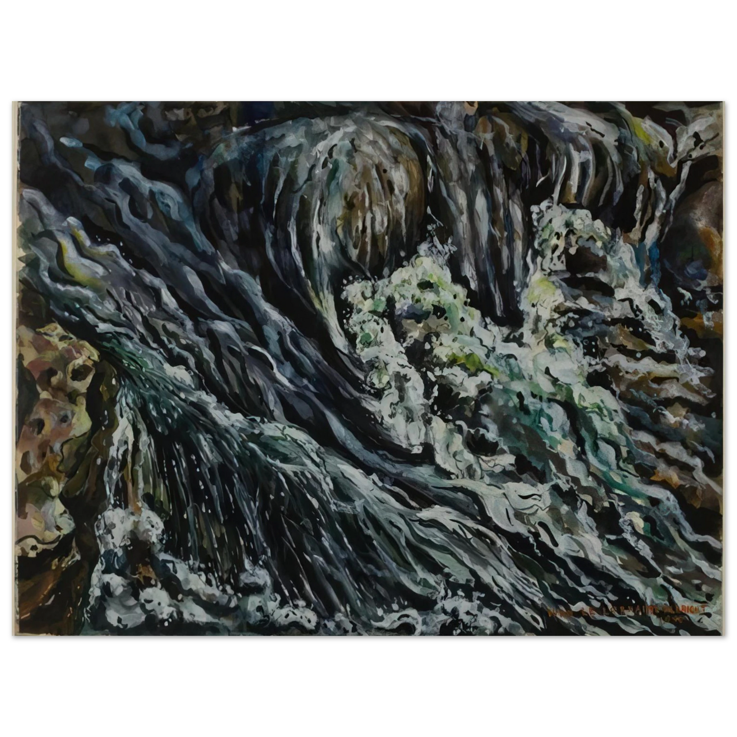 Ivan Albright - BRIDAL TEN SLEEP FALLS Fine Art Poster - Default Title