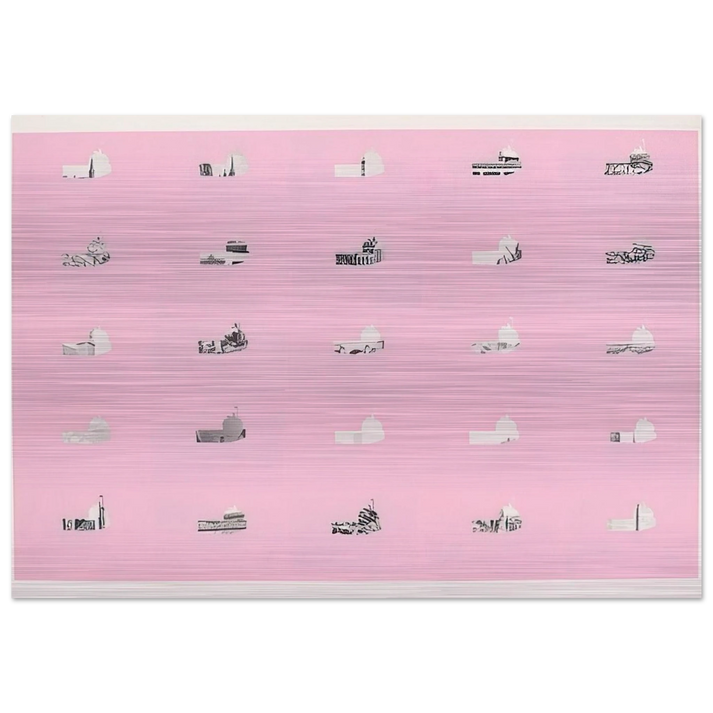 Berlin 2 - 1970 - Dieter Roth Brushed Aluminum Print - 70x100 cm / 28x40 inches | Dieter Roth Aluminum Print | Dieter Roth Prints