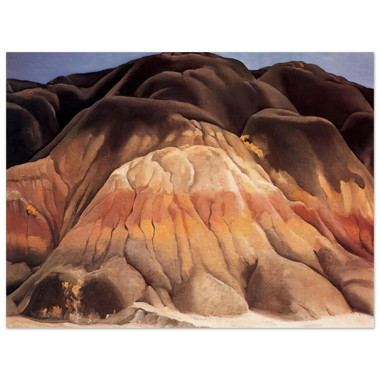 Georgia O'Keeffe - Grey Hills Fine Art Poster - 13x18 cm / 5x7 inches