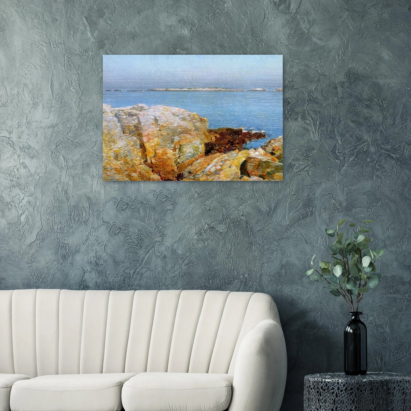 Duck Island - Childe Hassam Brushed Aluminum Print - 70x100 cm / 28x40 inches | Childe Hassam Aluminum Print | Childe Hassam Prints