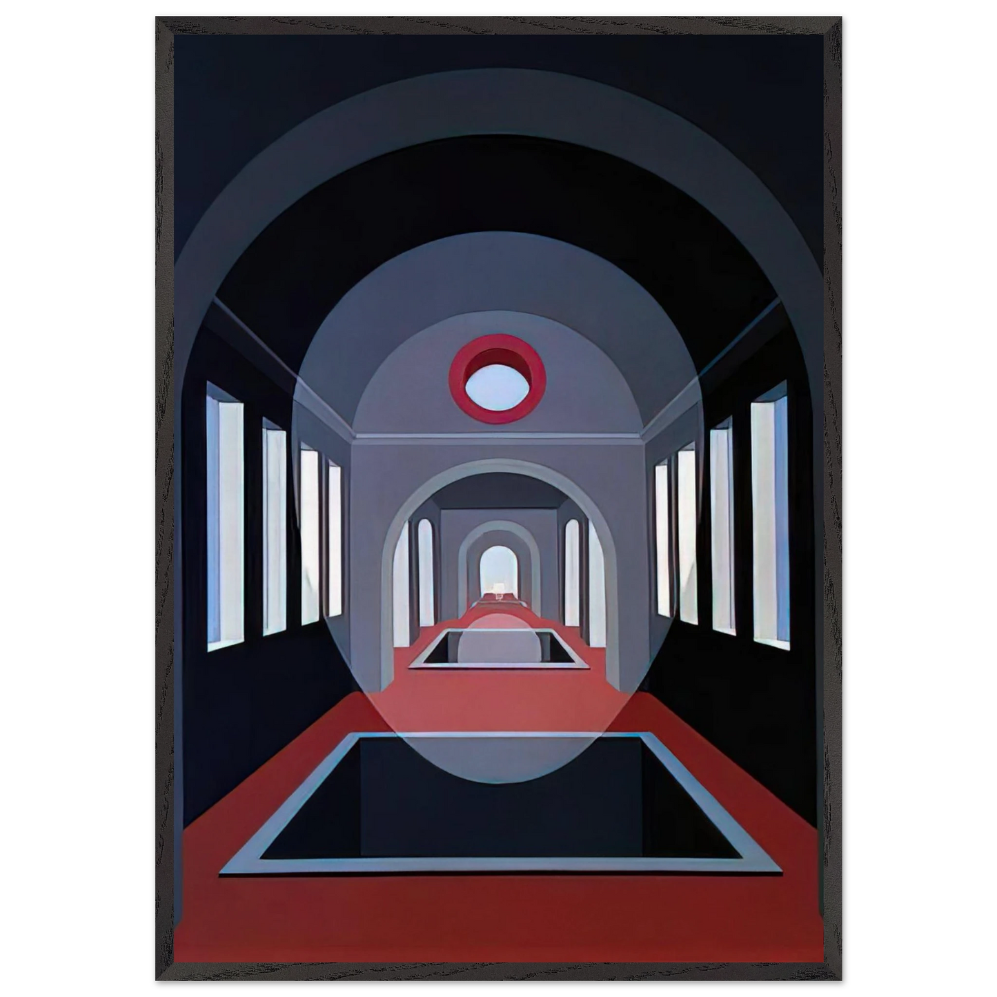 Transection 15 - 1972 - Clarence Holbrook Carter Framed Art Print – Black Wooden Frame - Default Title - -Framed Art Print